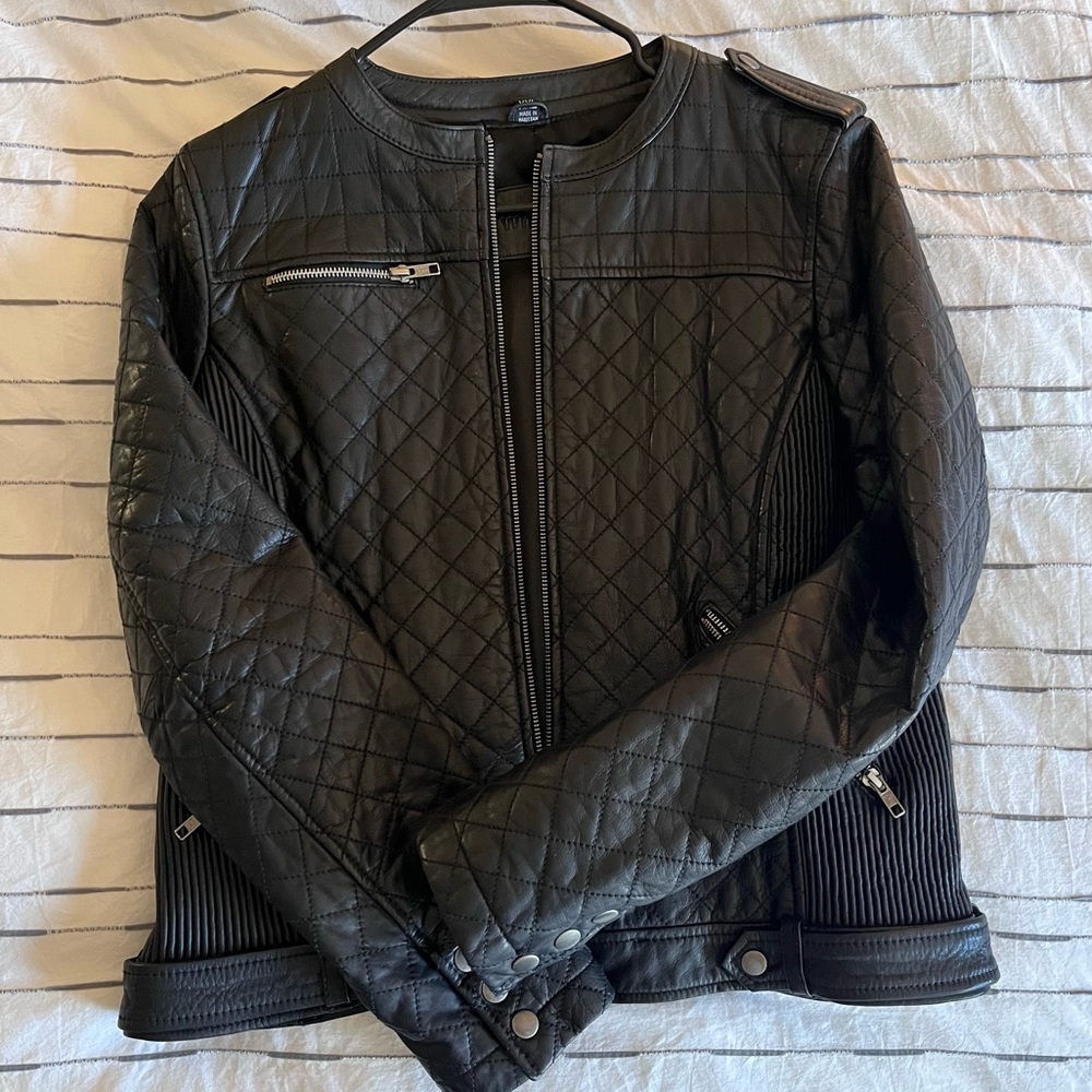 Whetblu women’s leather biker jacket size XXL